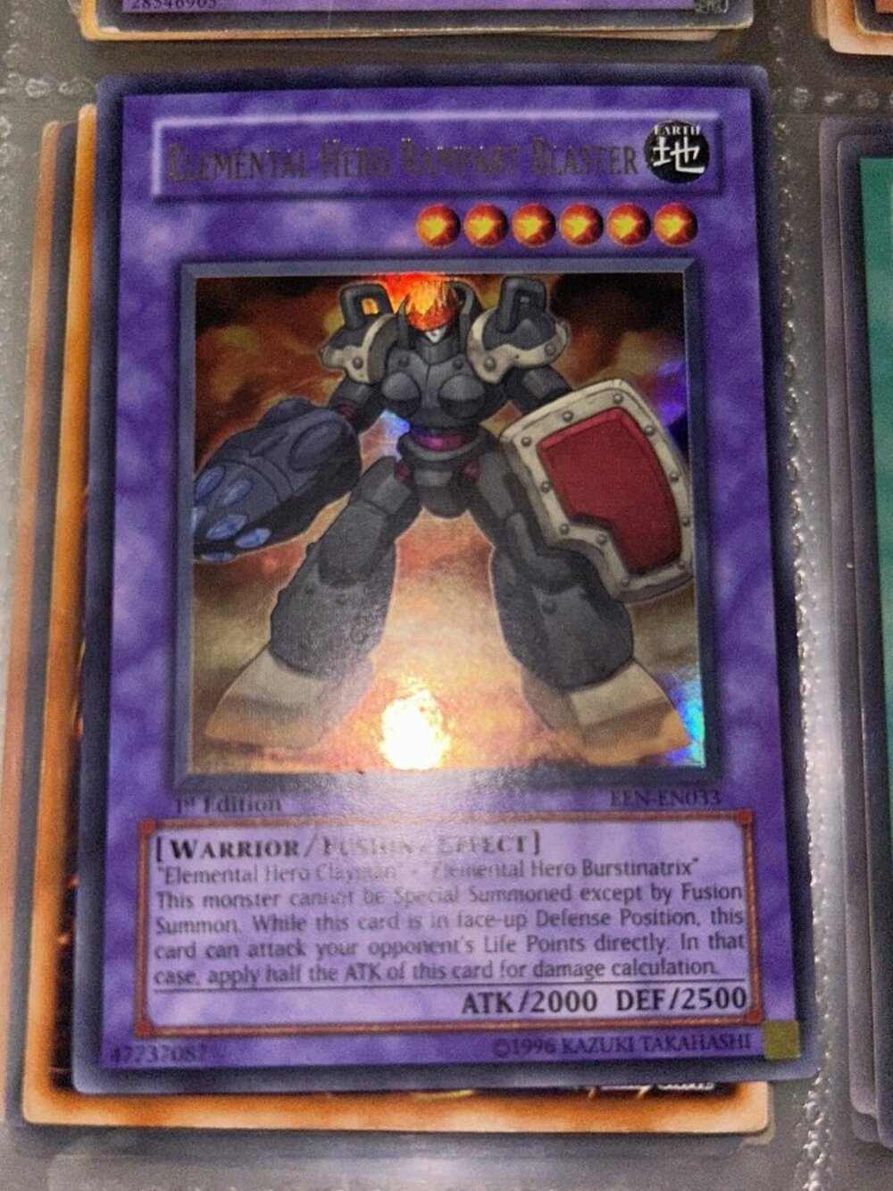 2005 Yu-Gi-Oh! Elemental HERO Rampart Blaster EEN-EN033 Ultimate Rare